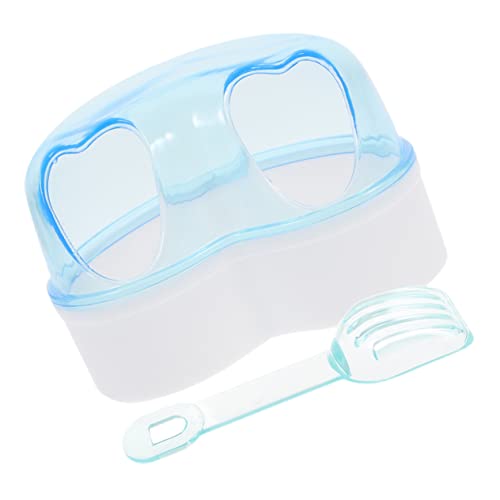 BELLIFFY Große Transparente Hamster Sandbad Box Hamster Sandbad Container Für Kleintiere Ideal Für Chinchillas Und Andere Kleine Haustiere Inklusive Zufälliger öffel Perfekt Für von BELLIFFY