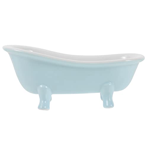 BELLIFFY Hamster Badewanne Aus Miniatur Badezimmer Zubehör Für Kleintiere Sandbad Für Hamster Und Meerschweinchen Dezentes Mattblau Ideal Für Haustierpflege Und Spielzeit von BELLIFFY