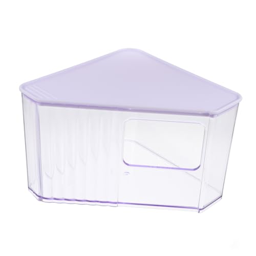 BELLIFFY Hamster Badezimmer Toilette Sandbadbehälter Für Hamster Kleintier-sandbadewanne Kaninchentoilette Chinchilla-sandbadbehälter Hamsterversteck Chinchilla-zubehör Violet Abs von BELLIFFY