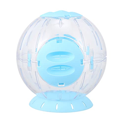 BELLIFFY Hamster Laufball Hamster Läuft Weiter Laufräder Für Kleintiere Hamsterrad Spielzeug Haustier Spielzeug Aktivität Hamster Kleine Rennmaus Lautloses Hamsterrad Blue Plastik von BELLIFFY