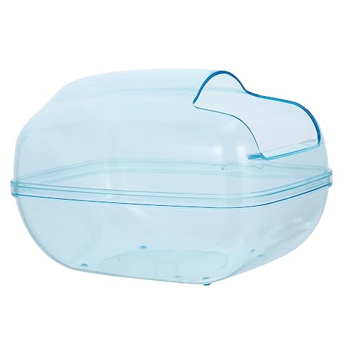 BELLIFFY Hamstersand Hamster Toilette Klare Wanne Kleine Hamsterbadewanne Hamster-badebecken Chinchilla-versteck Hamster Klo Hamster Sandbad Hamster Duschbecken Sandbad Für Hamster Plastik Transparent von BELLIFFY