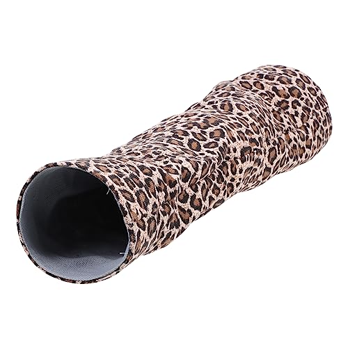 BELLIFFY Hamster Tunnel Lustiger Bohreimer Hamster-übungsspielzeug Eichhörnchen-Tunnel-Spielzeug Haustier-Papier-Tunnel Kleine Pet-röhre Hasen Röhrenspielzeug Ratte Leopard Segeltuch von BELLIFFY