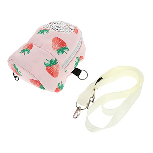 BELLIFFY Hamster aus Tasche Outdoor-Reiseträger rosa Reiserucksack Babyschale Hamster-Reisetasche Transportbox für kleine Haustiere reisetaschen Hamstertasche Hamster-Outdoor-Tasche von BELLIFFY