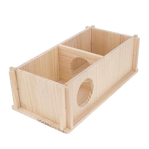 BELLIFFY Kreatives Hamsterspielzeug Aus Holz Nest Stabiles Versteck für Hamster von BELLIFFY