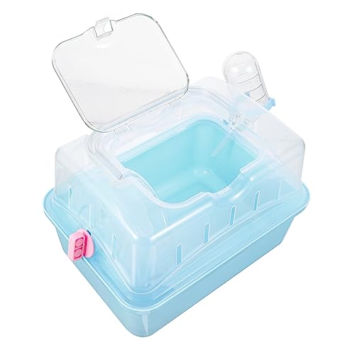 BELLIFFY Hamsterträger Wasserflasche mit Hamsterkäfig Reisekäfig Hamsterhaus Reise Eichhörnchen Kleintier für Rattenträger Rennmäuse Hamster den Haustierkäfig Tragetasche für Haushalt Igel von BELLIFFY