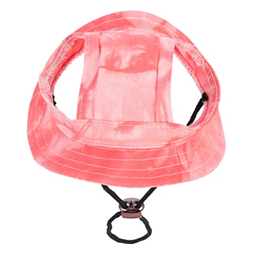 BELLIFFY Haustier-Baseballmütze Hundemützen mit Sonnenschutz große hundemütze Hundekopfschmuck hundemantel Dog Raincoat Outdoor-Hüte für Haustiere Haustierhüte im Freien Baumwolle Rosa von BELLIFFY