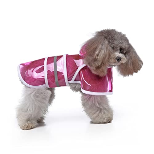 BELLIFFY Haustier Hund Overall Haustier Hund Regenmantel Haustier Hund Reflektierende Regenbekleidung Haustier Kapuze Regenjacke Haustier Reflektierender Regenmantel von BELLIFFY