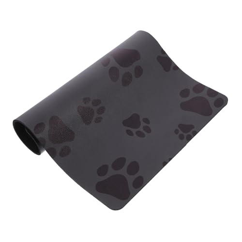 BELLIFFY 40 X 30 cm Große Futtermatte Für Katzen Und Hunde. Nicht Saugfähige Matten Für Katzenfutter Und Hundewassernapf. Leicht Zu Reinigende Und Faltbare Futterunterlage von BELLIFFY