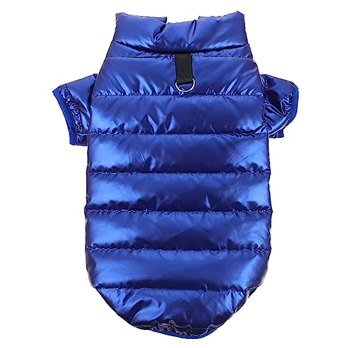 BELLIFFY Haustier gepolsterte Jacke Haustier-Weste -Kätzchen-Weste Pullover Weste Schneeanzug für Hunde hundekleidung hundebekleidung dekorative Haustierweste Heimtierbedarf Haut Blue von BELLIFFY