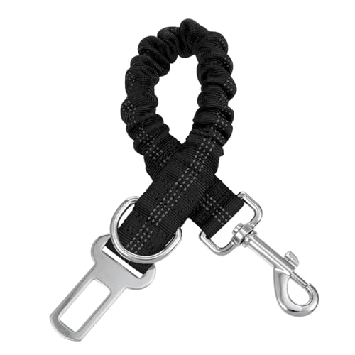 BELLIFFY Haustierleine Freihändige Hundeleine Welpenleine freihändige Leine Hundeseil sicherheitsschloss pet Supplies Hundespaziergang elastische Hundeleine hoher elastischer Bund Black von BELLIFFY