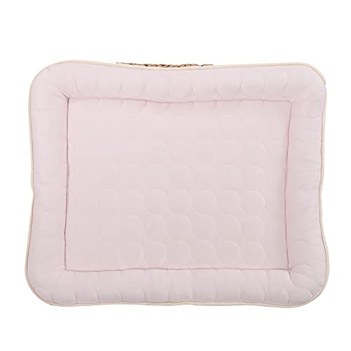 BELLIFFY Haustiermatte Kühldecke für Haustiere Heimtierbedarf Sommerkühlbett für Hund Schlafbett für Haustiere kühlmatten für Haustiere Dog beds hundbett Hundebett Katzenbett Baumwolle Rosa von BELLIFFY