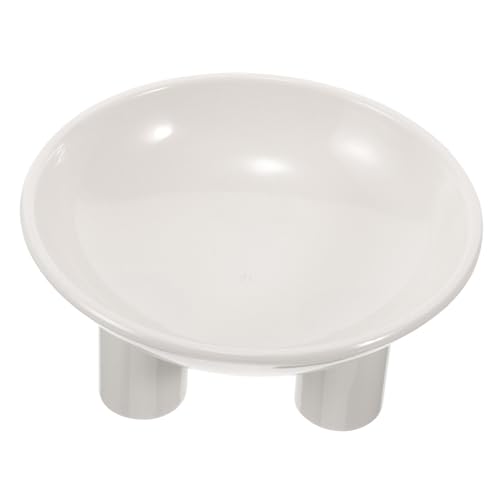 BELLIFFY Haustiernapf pet Bowl Dog Bowl Hochwertige Haustierschüssel katzennäpfe cat Bowls bequemer Fressnapf geneigte Futternäpfe für Katzen Bodennapf für Haustiere Hundenapf Plastik Weiß von BELLIFFY