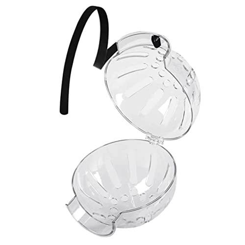 BELLIFFY Haustierraumhaube Katze Maulkorb atmungsaktive Katzenhaube Klarer Helm für Katzen katzenhalsband Katzen Klare Katzenhaube Chirurgischer Helm für Katzen Abs Transparent von BELLIFFY