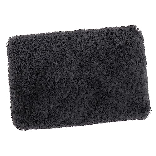 BELLIFFY Haustierstreu katzenbett pet Bed Katzen deckchen Haustiercouch katzenschlafplätze dogbed Hundeschlafbett hundebett Bett waschbares hundebett Bequeme Haustiermatte Flanell Dark Grey von BELLIFFY