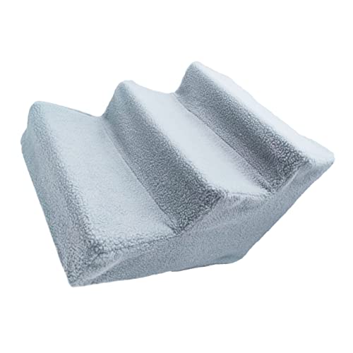 BELLIFFY Haustiertreppe Katzentreppe Hundeleiter rutschfeste Autotreppe für Hunde Welpenbett tragbare Leiter haustierrampe Hunde treppen Katzenbett Sofa Treppe Haustierleiter Plastik Grey von BELLIFFY