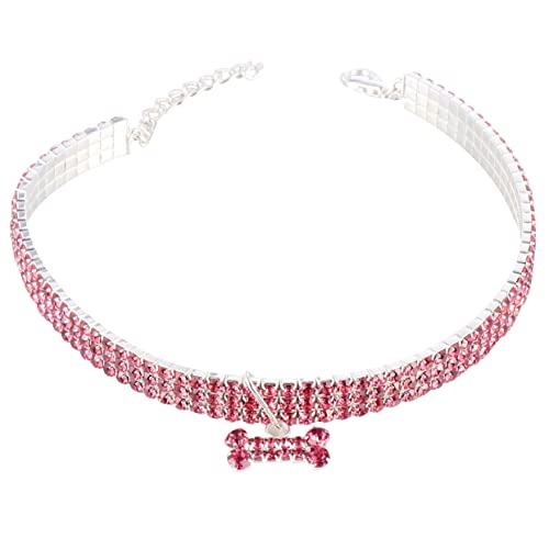 BELLIFFY Heimtierbedarf Haustier Hundehalsband Strass Haustierhalsband Kristall Hundehalsband Hunde Kristallhalsband von BELLIFFY