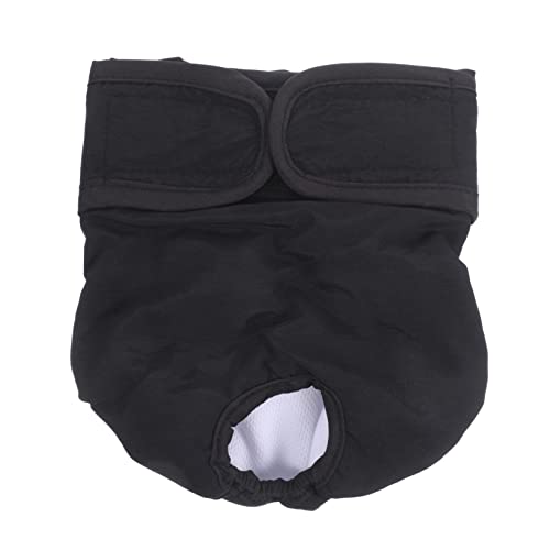 BELLIFFY Hündin physiologische Hose für Hündinnen Hygienewindel für Haustiere Welpenmais windel Dog Diapers dekorative Welpenwindel Welpenwindeln Baumwolle Black von BELLIFFY