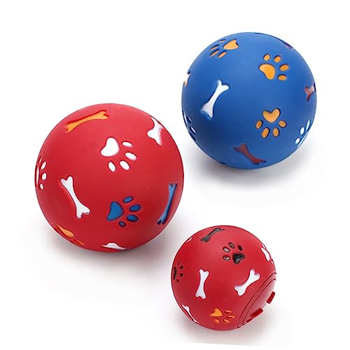 BELLIFFY Hund Leckt Futter Spielzeug Ballspielzeug Für Hunde Hundefutter Leckerli-Ball Für Hunde Leckerli-spenderball Puzzle-hundespielzeug Leckerli-werfer Für Hunde Leckball Für Haustiere von BELLIFFY