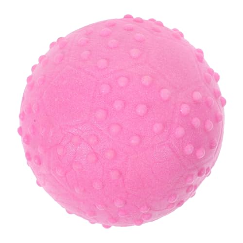 BELLIFFY Hundespielzeugball Interaktiver Hundeball Hundespielzeug Für Kleine Hunde Hund Lustiges Spielzeug Interaktives Spielzeug Für Hunde Mahlkugel Schleifball Für Welpen Gummi Rosy von BELLIFFY