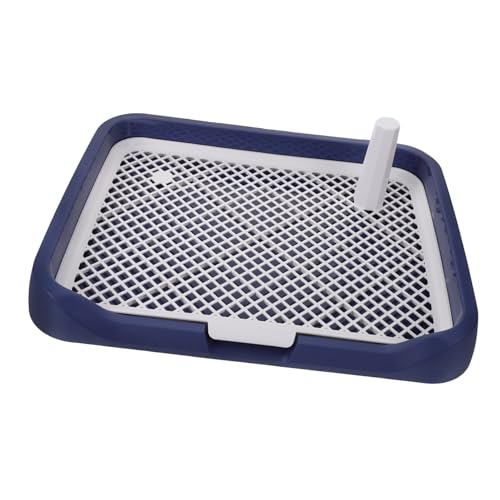 BELLIFFY Hundetoilette Hunde klo Hunde Toilet dogbowl Dog Pee Pads Hundekatzentoilette als Haustierklo Haushalt welpen Toilette Welpentrainingstoilette Haustiere Toilette Plastik Blue von BELLIFFY