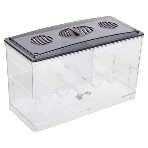 BELLIFFY Kasten Betta-Box Tank Aquarium Schwimmbad Pumpe angehen schleichtiere transparenter Zuchtkoffer Zuchtzubehör Aquarienzuchtkoffer Aquarienversorgung Fisch Zubehör Plastik Coffee von BELLIFFY