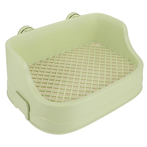 BELLIFFY Kleine Haustier Toilette Aus Für Kaninchen Und Meerschweinchen Eckige Toilette Ideal Für Kleine Tiere Pflegeleicht Und Hygienisch Grünes Design von BELLIFFY