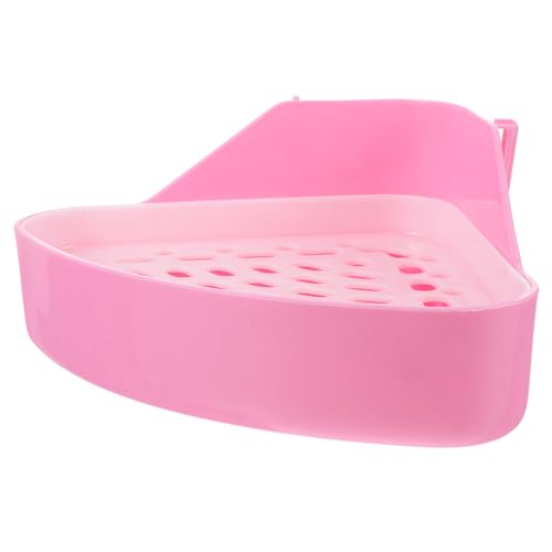 BELLIFFY Kasten Kaninchentoilette Hamster klo kaninchenklo Trainingsecke für Haustiere Katzentoilette für Haustiere Chinchilla-Spielzeug Katzentoiletten Häschen Toilette Heimtierbedarf Rosa von BELLIFFY