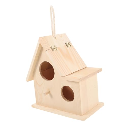 BELLIFFY Papagei Holz Vogel Nistkasten Sittich Lebensraum Box Vogel Nest Zucht Box von BELLIFFY