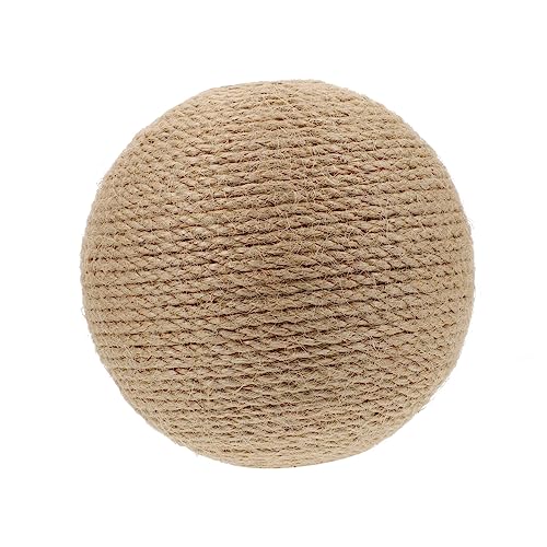 BELLIFFY Katze Fangball Katzenortung Sisal- Teppich Für Katzen Indoor-Spielzeug Teppiche Für Den Innenbereich Katze Kratzmatte Schleifspielzeug Für Katzen Baumwollseil Haustier Katzenklaue von BELLIFFY