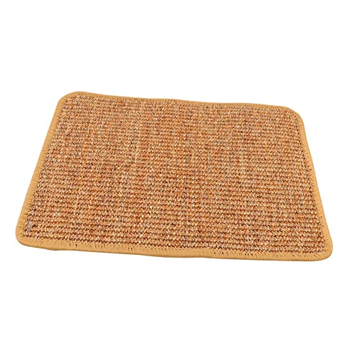 BELLIFFY Katze Kratzmatte Sisalmatte Für Katzen Coucheckenschutz Für Katzen Sofa Sisalmatte Katzenkratzbrett Sisal-kratzunterlage Katzenkratzkarton Katzenkratzer Katzen-kratzunterlage Khaki von BELLIFFY