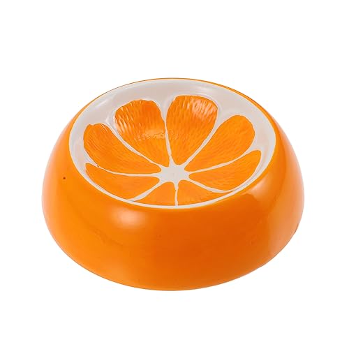 BELLIFFY Katzenschüssel aus Keramik Kätzchen Futternapf Hundenäpfe Fruchtbehälter Katzennäpfe Obst Feeder pet Water Bowl pet Bowl katzenfutter Katzennapf Haustiernapf aus Keramik Orange von BELLIFFY