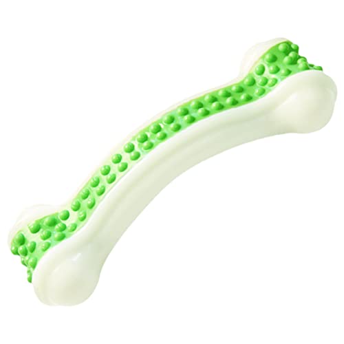 BELLIFFY Kauspielzeug Für Hunde Hundekauknochen Hundespielzeug Für Aggressive Kauer Welpenkauknochen Kauspielzeug Für Aggressive Kauer Großer Rassen Kleines Hundespielzeug Nylon Light Green von BELLIFFY