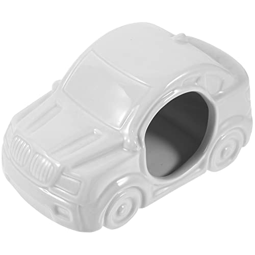 BELLIFFY Kfz-Keramik-Nest Schlafbett für Hamster Hamsterkäfige Mini-Hüttenkäfig Keramik Hamsterhaus Hamster Versteck dekoratives Hamsternest Hamsterhütte für Chinchilla Light Grey von BELLIFFY