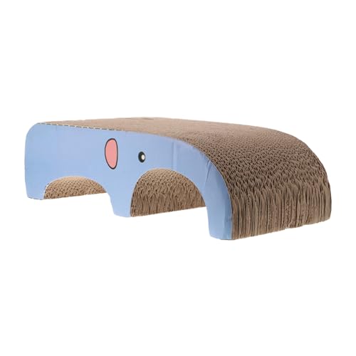 BELLIFFY Kratzbaum Für Katzen Tierkratzer Austauschbarer Kätzchenkratzer Entzückendes Kratzbrett Für Katzen Katzenkratzlounge Schlafsofa Für Katzen Kätzchen Kratzbrett Wellpapier Sky-Blue von BELLIFFY