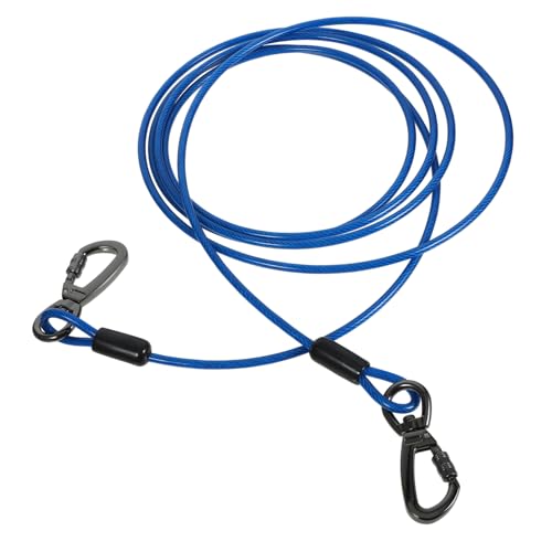 BELLIFFY Tauleine Hund Hunde Trainingsleine 3m Mit Robustem Karabiner Wasserfest Und Beißfest Pet Leash Für Sicheres Gassigehen Ideal Für Kleine Bis Große Hunde Kleinblau Laufleine Hund von BELLIFFY