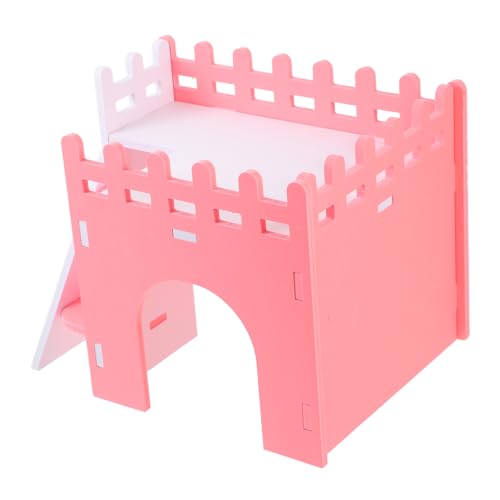 BELLIFFY Meerschweinchenhaus Hamster käfig Hamster cage kleintierhaus Nager Schlafhaus holzhaus Rattenversteck hamsterhaus versteck Spielzeug Hamsterkäfig Hamsterhaus für den Haushalt PVC von BELLIFFY