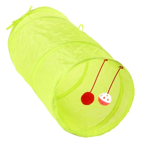 BELLIFFY Papiertunnel pet Katzen bettchen Katzenzubehör katzentunnel cat Toys kleine Tierröhre Haustier Katzennest Faltbarer Kätzchentunnel Haustierspielzeug für den Innenbereich Polyester von BELLIFFY