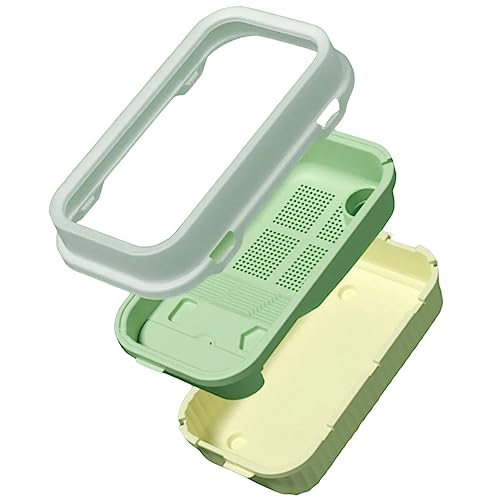 BELLIFFY Plastikbox Schildkröte Reptil Schildkröten-Aquarium-kit Schildkrötenpanzer Wasser- Flusskrebs Behälter Für Schildkröten Lebensraum Der Schildkröte Desktop-Aquarium Krebsbecken Pp von BELLIFFY