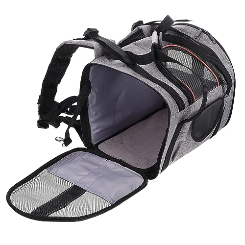 BELLIFFY Reiserucksack für Haustiere Rucksack für Katze Outdoor-Welpenträger Katzen Rucksack pet Backpack cat Backpack Reisetasche für Hunde Tragetasche für Haustiere wasserdichtes PVC von BELLIFFY