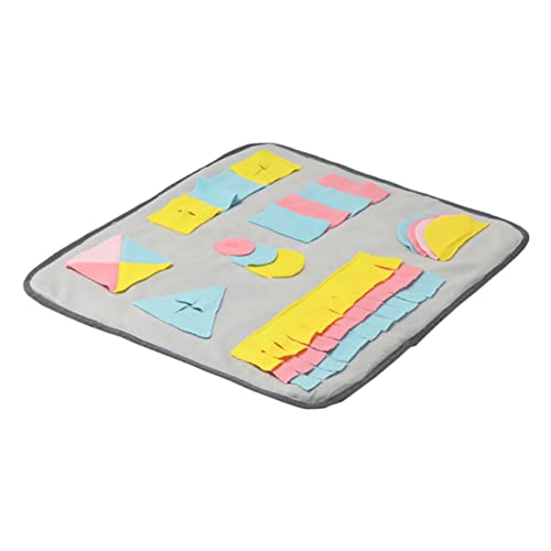 BELLIFFY Pet Slow Eating Mat 50x50cm Schnüffelmatte für Hunde Kaninchen Nicht-bildungsspielzeug von BELLIFFY