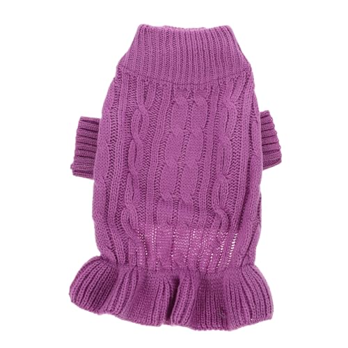 BELLIFFY Rollkragenpullover für Hunde Winterpullover für Hunde Zubehör für Hundebekleidung schönes Hundekostüm hundepullover hundepulli Taschenkarotten-Haustierkostüm Haustierkleidung Acryl von BELLIFFY