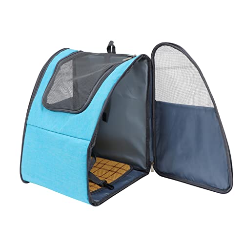 BELLIFFY Rucksack für Haustiere Faltbarer Haustierrucksack Aufbewahrungstasche für Katze Hundetragerucksäcke pet Backpack Hunde Rucksack Hunderucksack Katze Umhängetasche Segeltuch Blue von BELLIFFY