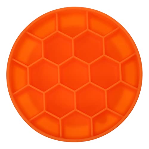 BELLIFFY Gesunde Ernährung Hundenapf Haustier Slow Feeder Bowl Orange Großer Hund Konzentrationstrainer von BELLIFFY