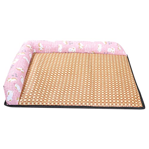 BELLIFFY Sommerkühlmatte für Haustiere pet Bed kühlmatten für Haustiere Haustierkühlungsmatte Schlafmatte für Hunde Hund kühlmatte petg Haustier-Sommermatte Schlafmatte für Haustiere Rosa von BELLIFFY