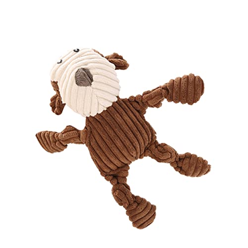 BELLIFFY Soundspielzeug für Hunde Dog chew Toy hundekauspielzeuge Spielzeug zum Zähneknirschen für Hunde Hund Katze soundplay plüsch Spielzeug für Haustiere Kauspielzeug für Hunde Brown von BELLIFFY