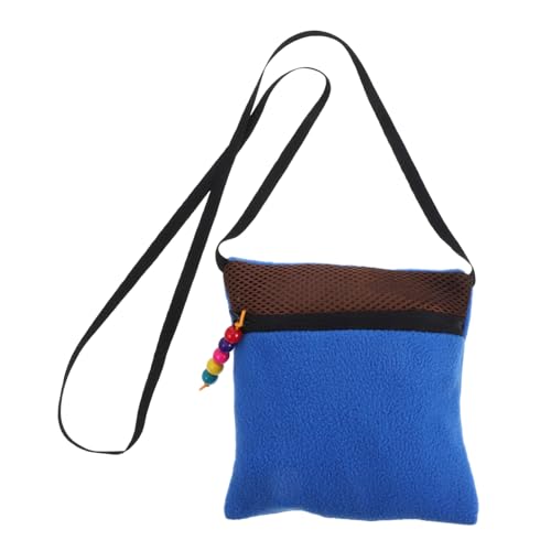 BELLIFFY Sugar Glider Schlafsack Hamster-Haustier-Tragetasche Outdoor-hamstertasche Hamsterträger Atmungsaktiver Rattenkäfig Beutel Für Zuckergleiter Hamster Tragetasche Blue Baumwolle von BELLIFFY