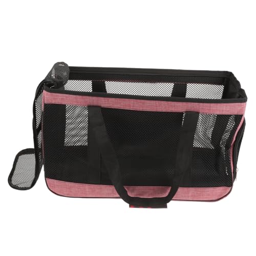 BELLIFFY Tasche Für Haustiere Transportbehälter Für Katzen Hundetragetasche Hundetasche Träger Großer Hamsterkäfig Outdoor-welpenträger Reisetasche Für Welpen Kleine Katze Rosa Oxford-Stoff von BELLIFFY