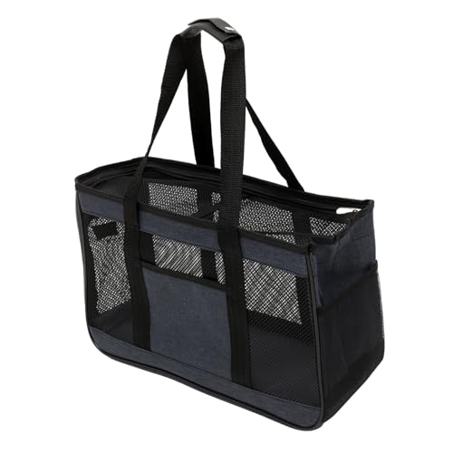 BELLIFFY Tasche für Haustiere Haustiertasche Katzentasche Reisebox für kleine Hunde Tragbares Katzengehege Katzen Tragetasche katzentragetaschen Welpenträger Hundetasche Oxford-Stoff Blue von BELLIFFY