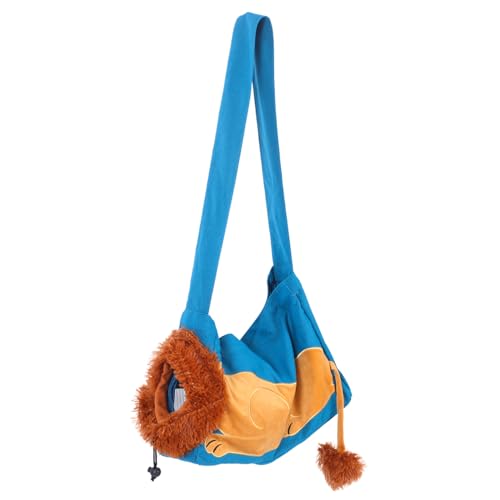 BELLIFFY Tasche für Haustiere Welpentragetasche für Hunde Katzenkörperschlinge pet Backpack hundetüten kotbeutel Haustiertragetasche für Hund Reisetransportbox für Katzen Segeltuch Blue von BELLIFFY