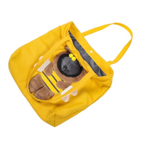 BELLIFFY Katzentragetasche Haustier-Rucksack Tragetasche Bienen-Design bequem für Katzen für Reisen und Ausflüge von BELLIFFY